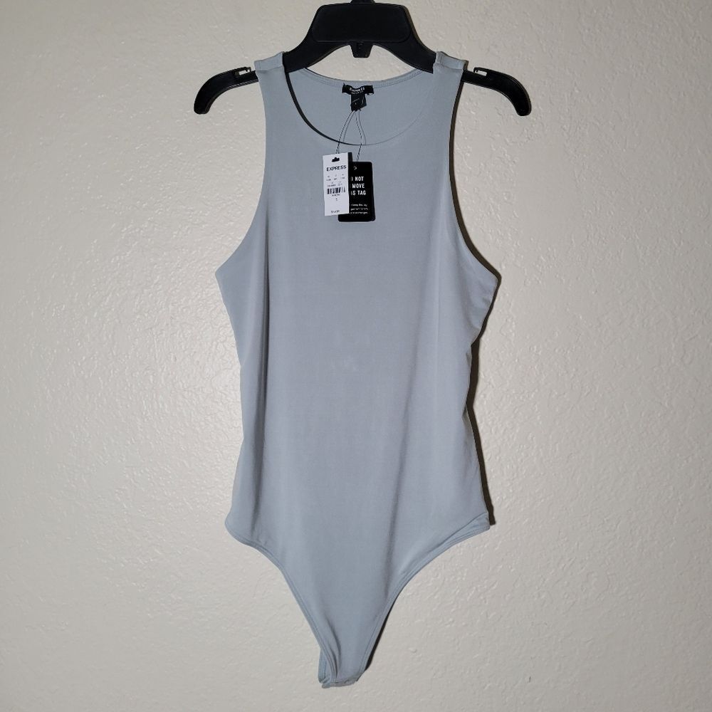 NWT Express | Body Contour High Neck Sleeveless Bodysuit Smooth Capsule Layer S